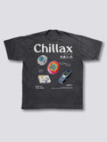 Front Print - Chillax Vintage T-Shirt