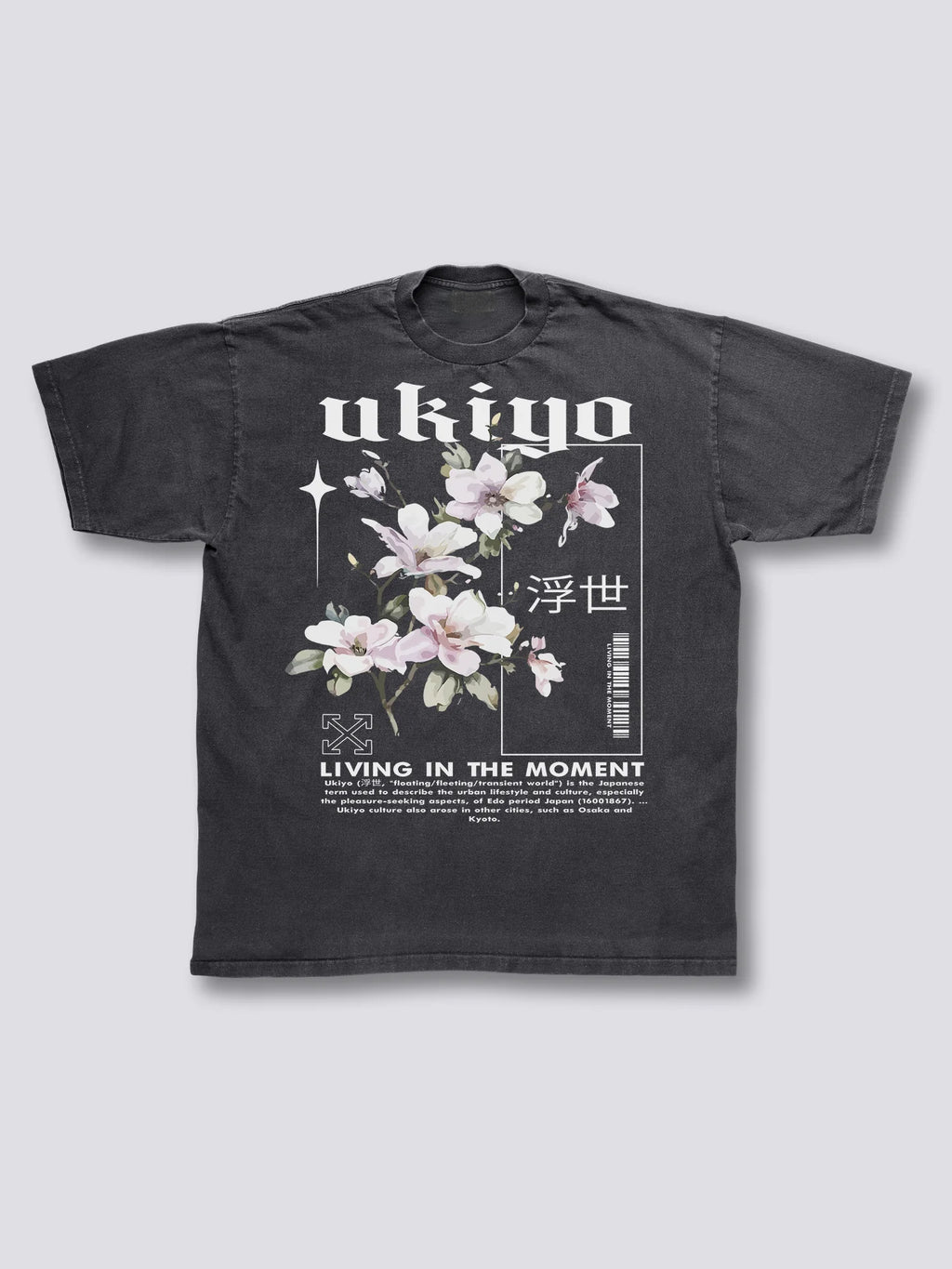 Front Print - Ukiyo Vintage T-Shirt
