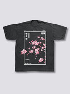 Front Print - Cherry Blossom Vintage T-Shirt