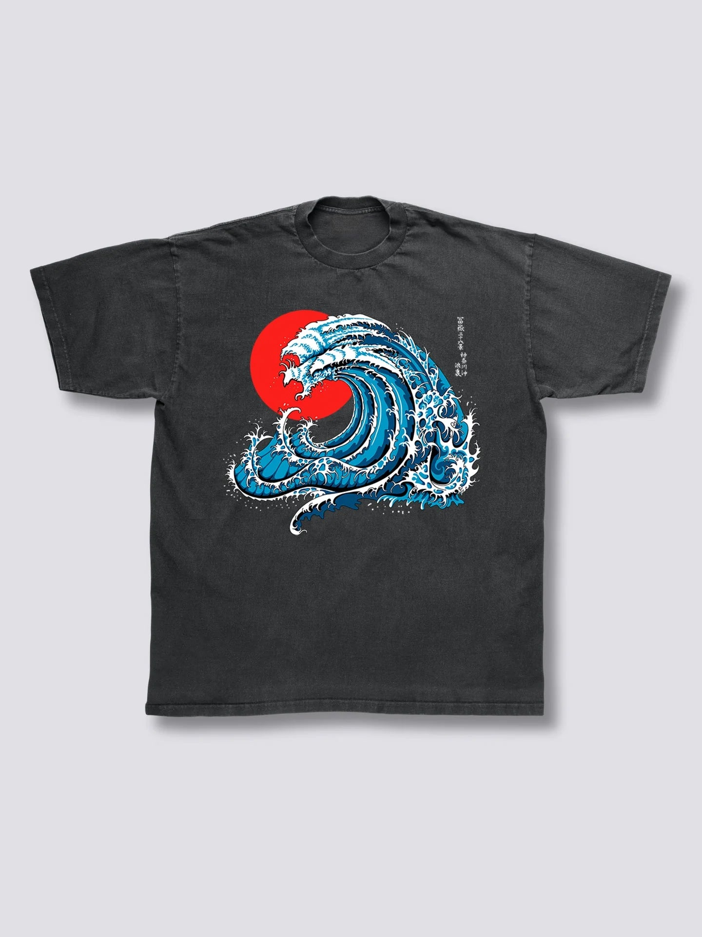 Front Print - Wavy Phoenix Vintage T-Shirt