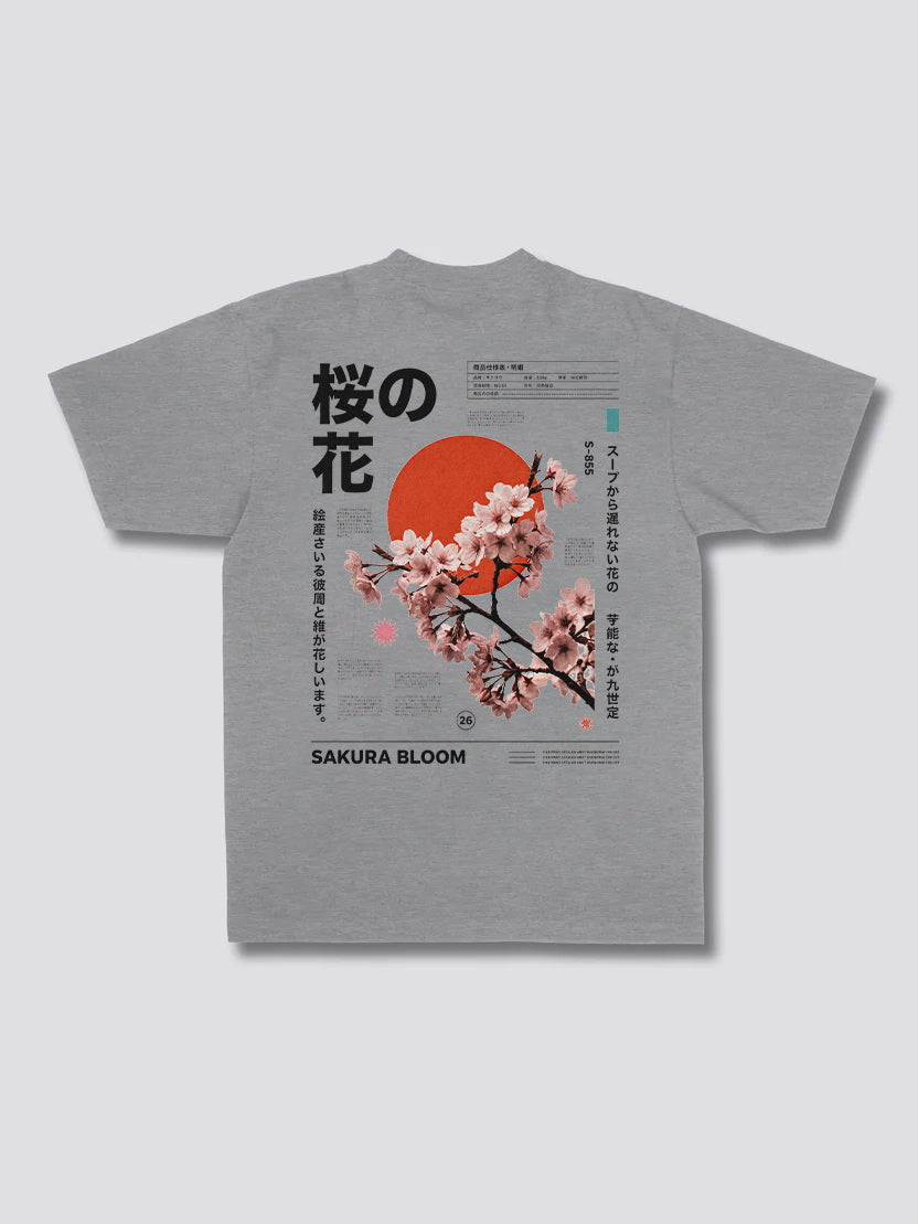 Sakura Cherry Blossom Retro T-Shirt