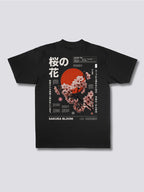 Sakura Cherry Blossom Retro T-Shirt