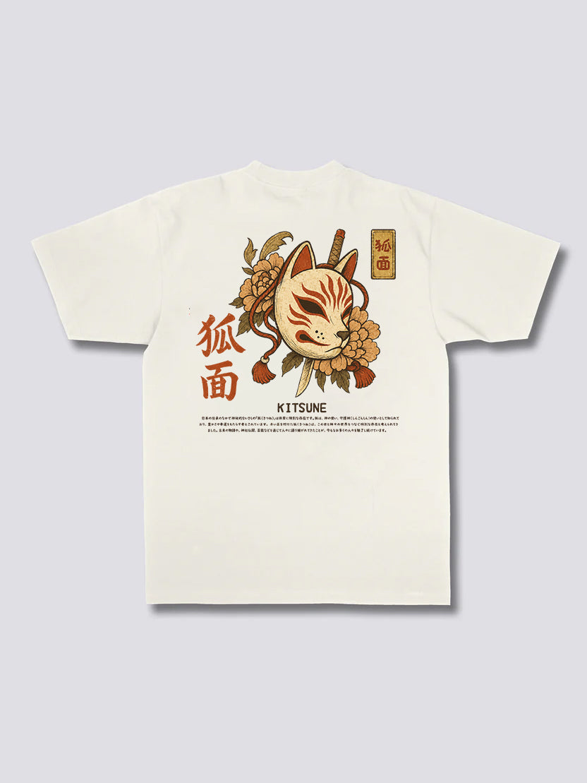 Kitsune Face Ukiyo-E T-Shirt