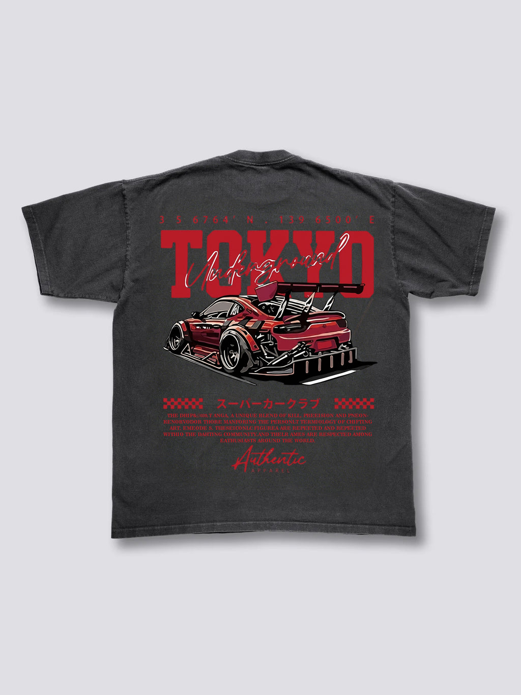 Tokyo Racing Car Classic Vintage T-shirt