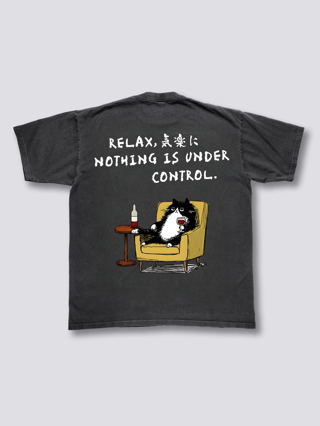 Wine Cat Vintage T-shirt