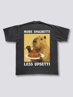 Capybara Eating Pasta Vintage T-shirt