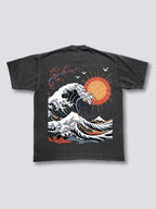 Ocean Sun Cherry Blossom Vintage T-shirt