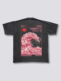 Hokkaido Wave Sakura Vintage T-shirt