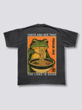 Frog Eating Ramen Vintage T-shirt
