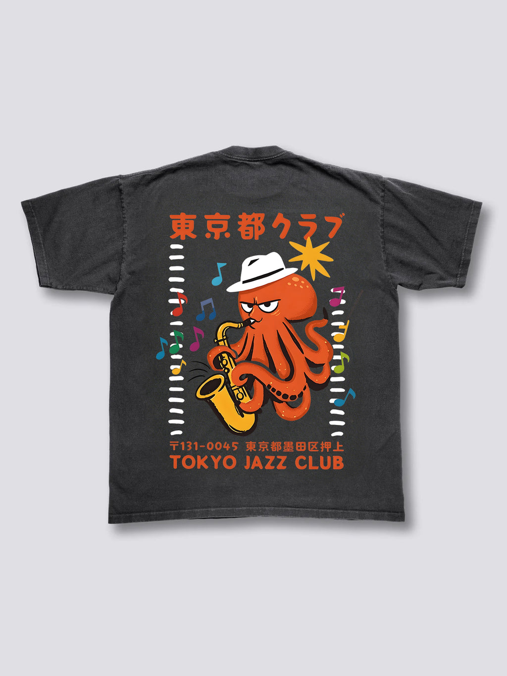 Octopus In Band Vintage T-shirt