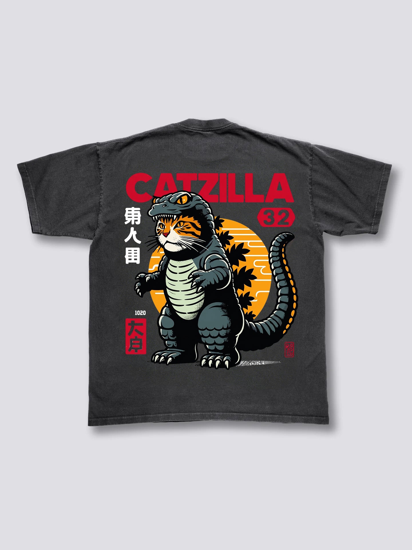 Catzilla Cat Godzilla Vintage T-shirt