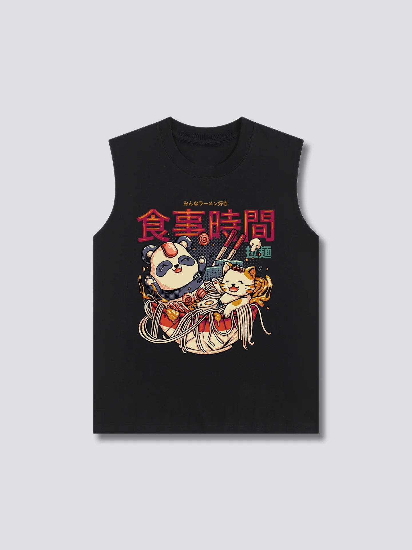 Front Print - Ramen Bath Tank Top