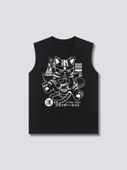 Front Print - Boozy Cat Tank Top