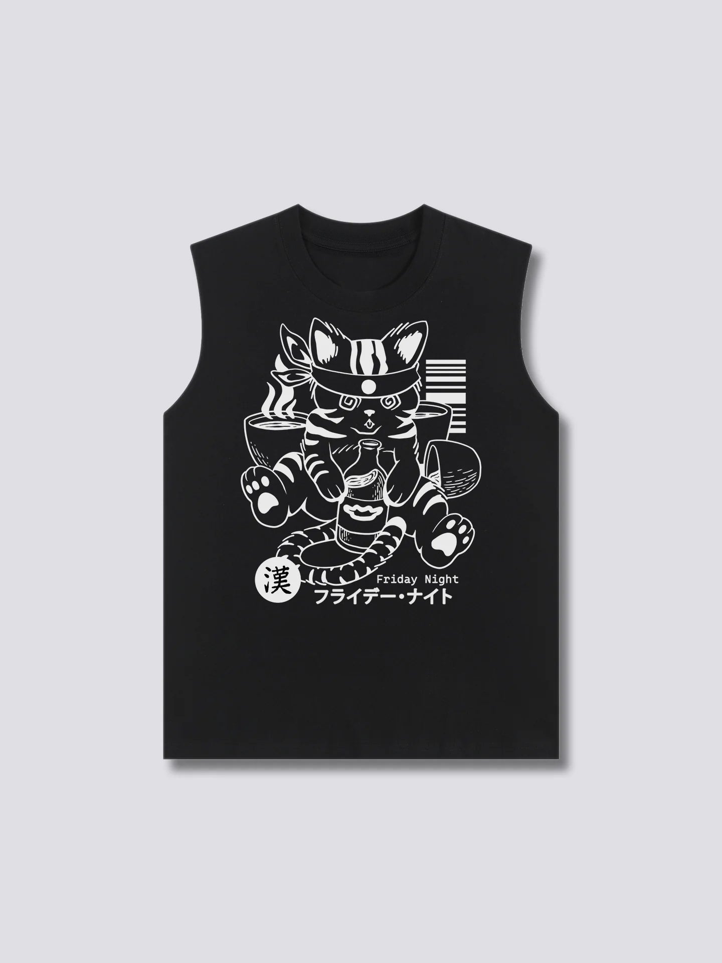 Front Print - Boozy Cat Tank Top