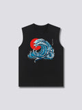 Front Print - Wavy Phoenix Tank Top