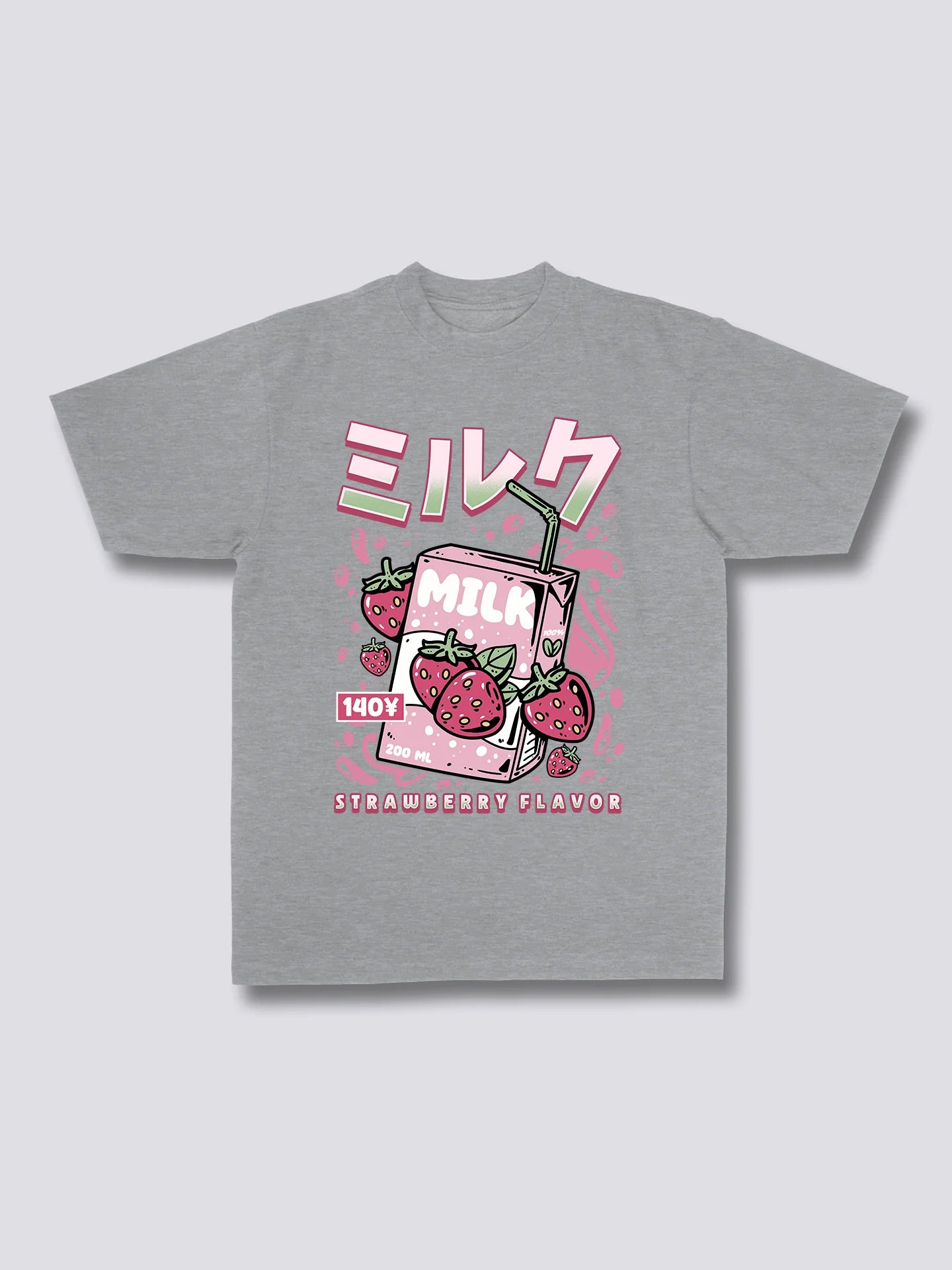 Front Print - Strawberry Milk T-Shirt