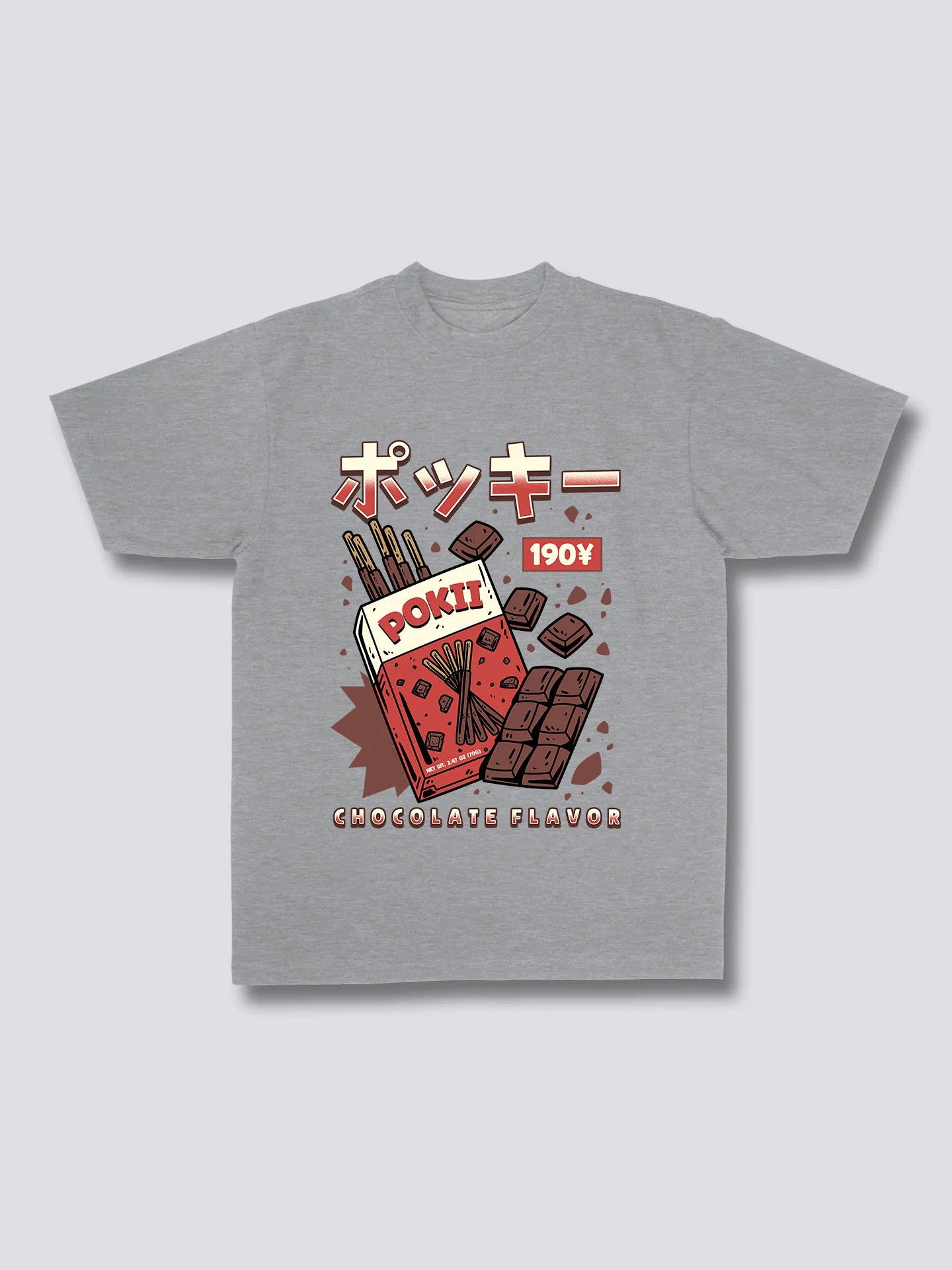Front Print - Chocolate Pokii T-Shirt