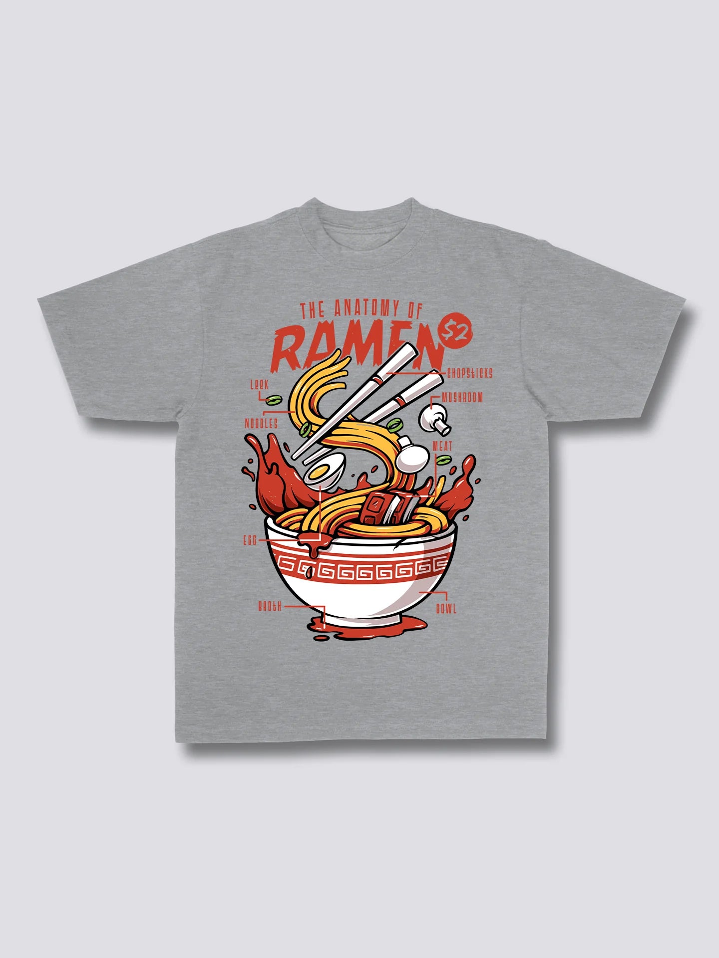 Front Print - Anatomy of Ramen T-Shirt