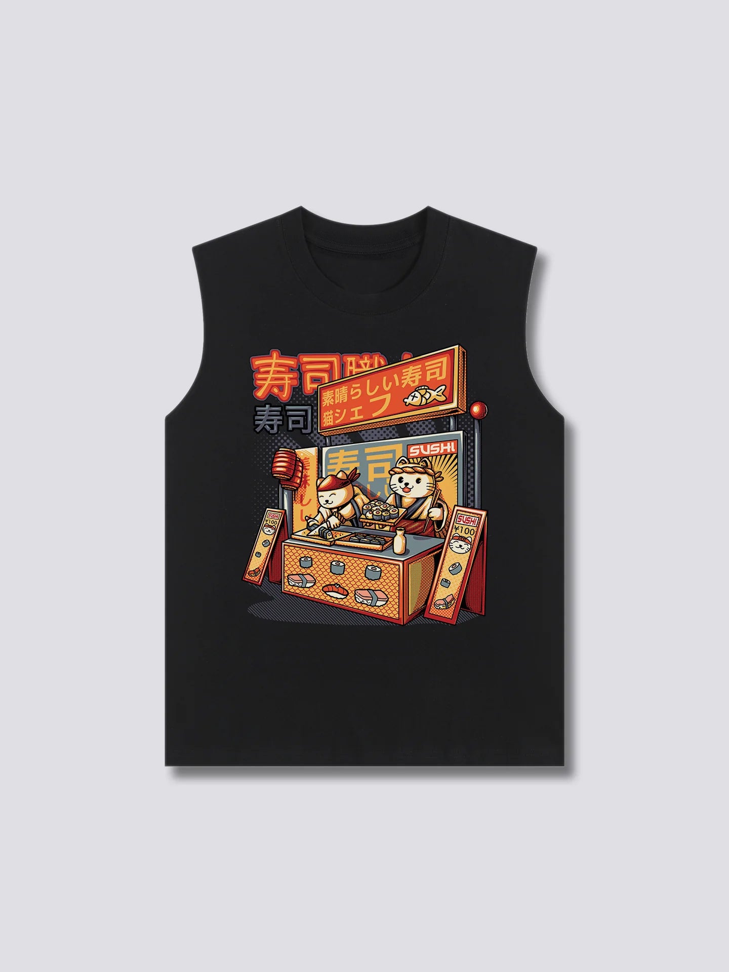 Front Print - Sushi Shop Tank Top