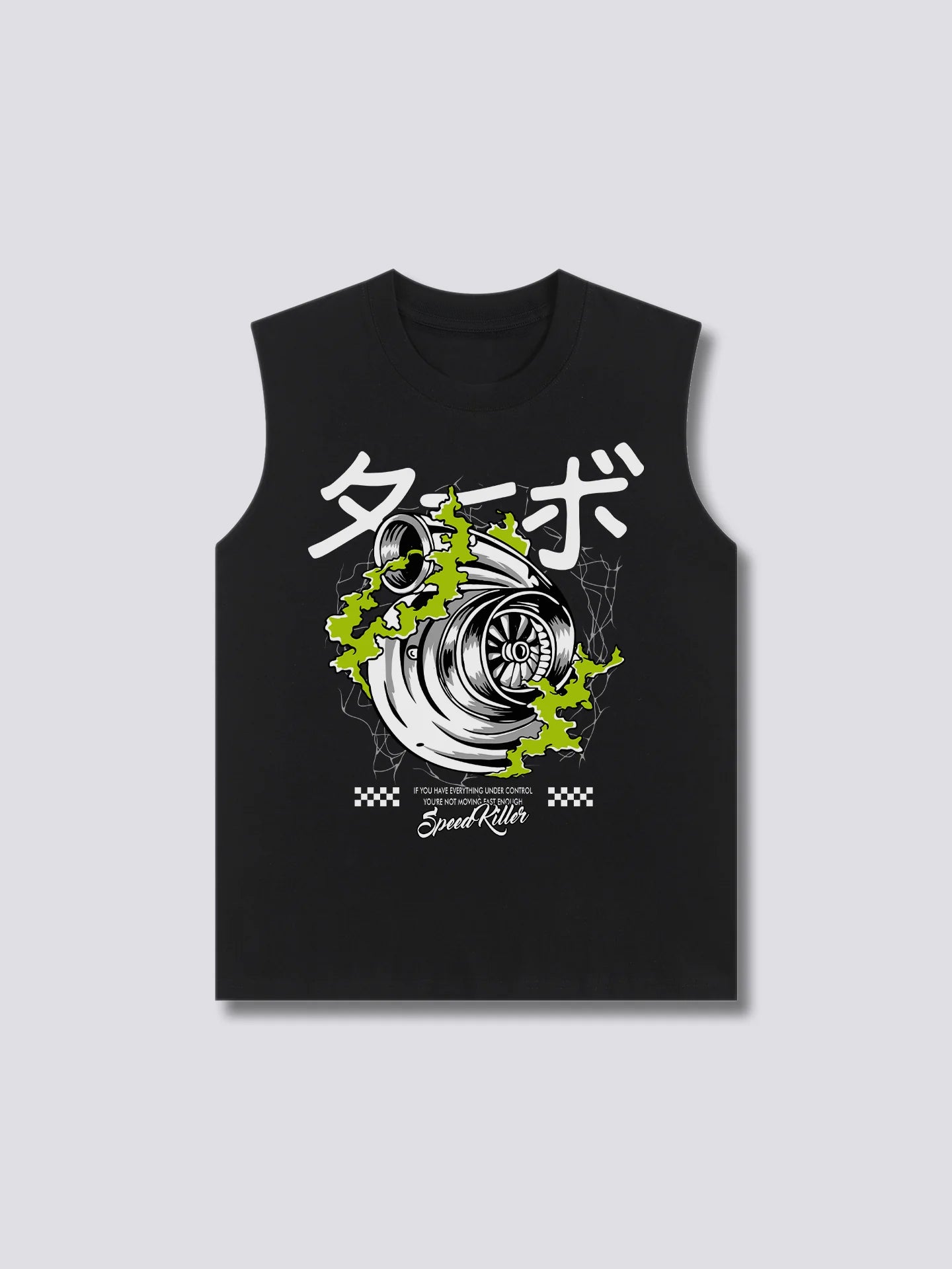 Front Print - Engine Tank Top