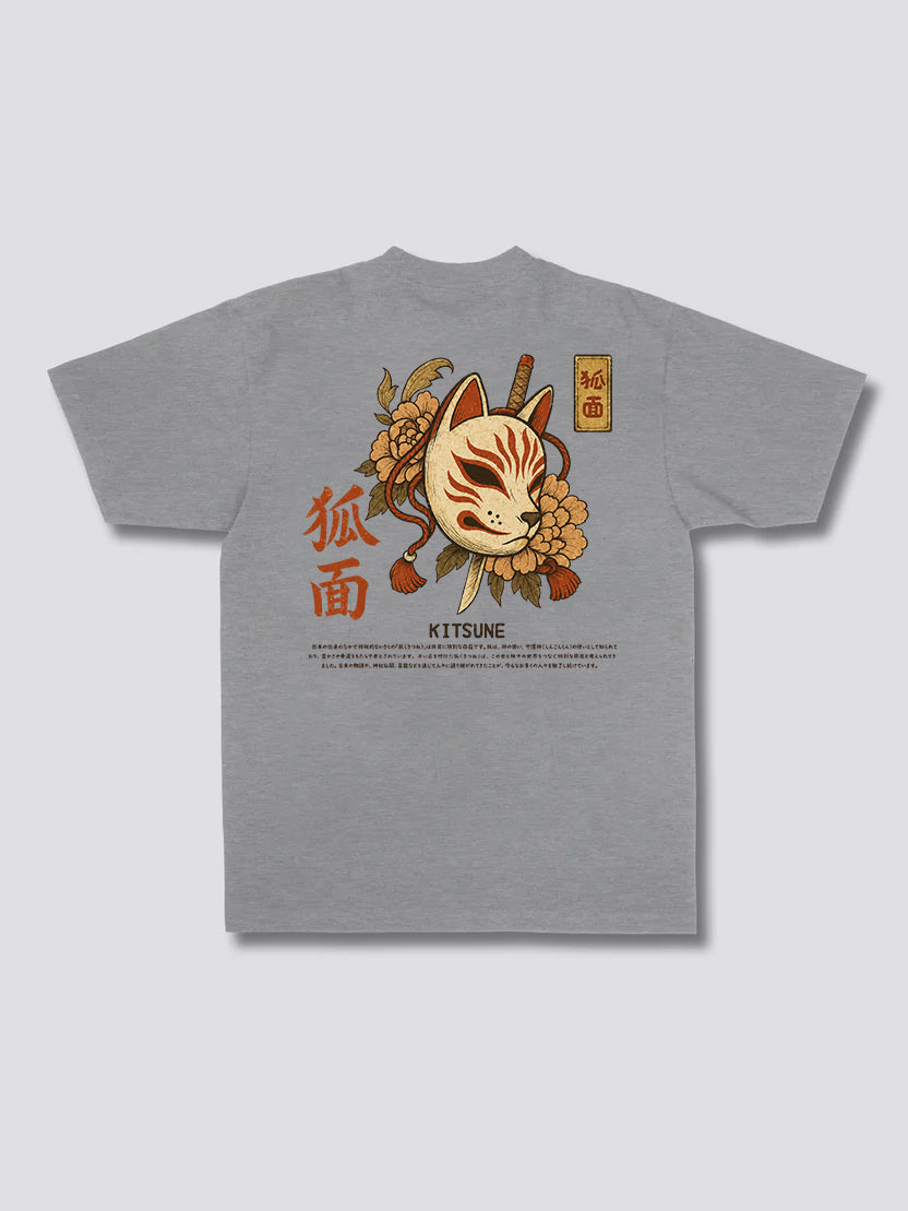 Kitsune Face Ukiyo-E T-Shirt