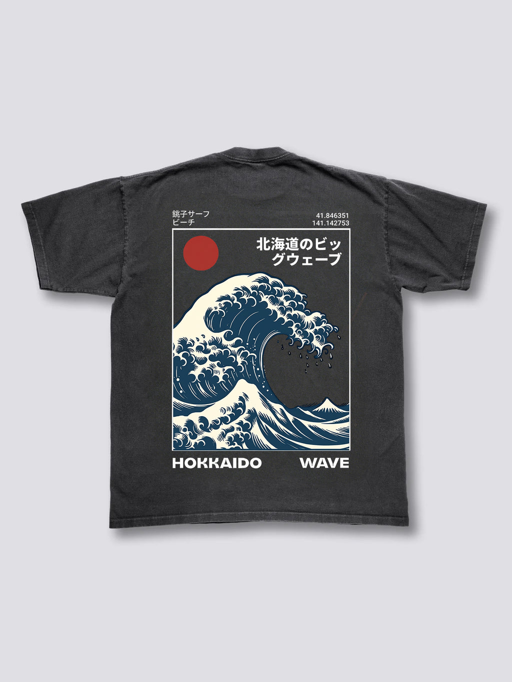 Hokkaido Great Wave Vintage T-Shirt