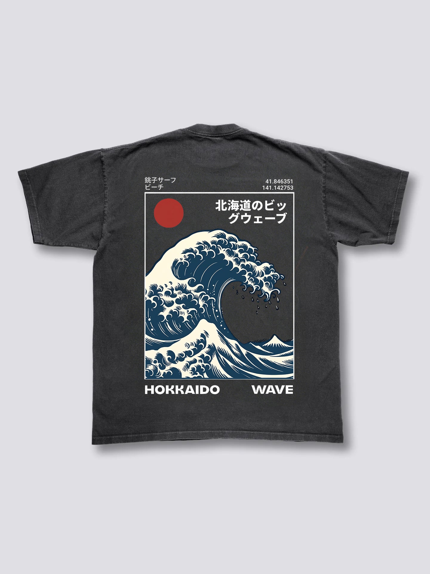 Hokkaido Great Wave Vintage T-Shirt